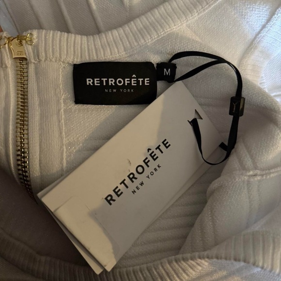 DO NOT BUY Retrofete Brooke Bandage Knit Dress in White - Picture 5 of 7